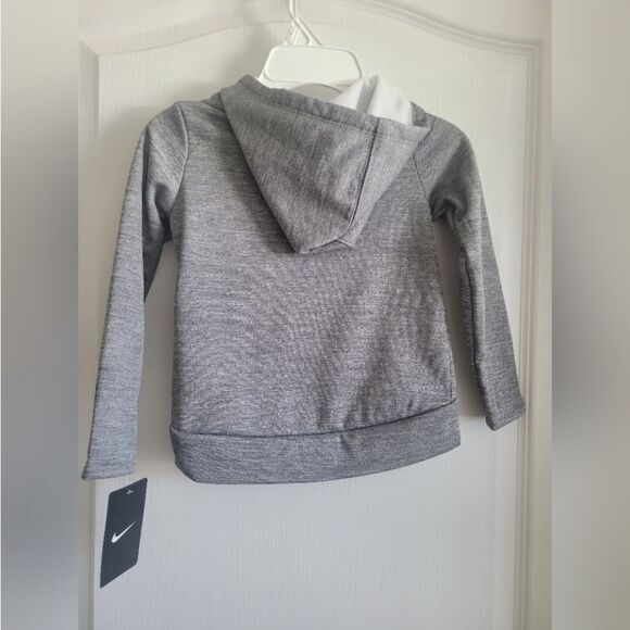 Nike Toddler Girl Leopard Print Fleece‎ High LowPullover Hoodie Nwt in packaging - Picture 3 of 5